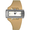 Pulsar Women's Cream Dial Tan Leather Strap Watch