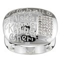 Meredith Leigh Sterling Silver 1/4ct TDW Diamond Lover Ring (H-I, I2-I3)