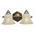 Hallsburg 2-light Tumbled Bronze Bath Light
