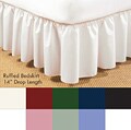 Poplin Ruffled 14-inch Bed Skirt