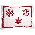 Falling Snow Quilted Pillows (Set of 2)