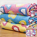 Microplush Heart Jacquard Throw Blanket