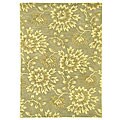 Handmade Wool Opulence Tan Rug (5' x 8')