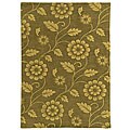 Hand-tufted Brown Wool Rug (8' x 11')