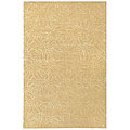 Tufted Alison Yellow Wool/ Silk Rug (5' x 8')