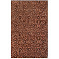 Tufted Alison Brown Wool Rug (8' x 11')