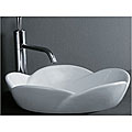 Porcelain Petal-shape Bathroom Vessel Sink