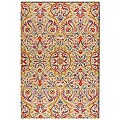 Hand-tufted Hand-hooked Wool Rug (5' x 8')