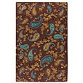 Brown Wool Rug (3'9 x 5')