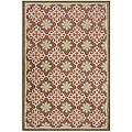 Tufted Terracotta Wool Rug (5' x 8')