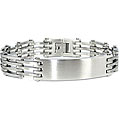 Brushed Finish Stainless Steel ID Link Bracelet