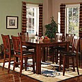 Americana Dark Oak 7-piece Pub Table Set