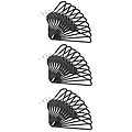 Deluxe 30-piece Flocked Cascading Clothes Hanger Set
