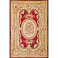 Hand-knotted Ivory Wool Rug (6' x 9')