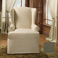 Matelasse Tailored Wrap Wing Chair Slipcover
