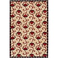 Hand-tufted Cream Adora Wool Rug (2'6 x 7'6)