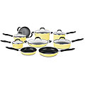 Cuisinart 15-piece Yellow Nonstick Cookware Set