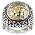 Meredith Leigh Sterling Silver and 14k Yellow Gold Cocktail Ring