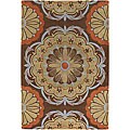 Hand-tufted Contemporary Wool Rug (7'9 Round)