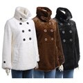 Dumonde Women's Faux Fur Peacoat