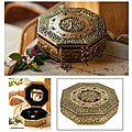 Brass 'Golden Treasures' Jewelry Box (India)