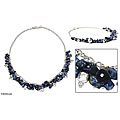 Sterling Silver 'Indigo Spirit' Sodalite Choker (Peru)