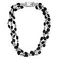 Sterling Silver 'Midnight Tears' Onyx Choker (Mexico)