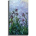 Claude Monet 'Les Iris Mauves' Canvas Art