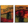 Mike Klung 'On Top of it All' Canvas Art Set