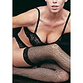 Leg Avenue Fishnet Stockings with Lace Top