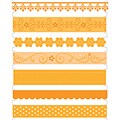 Doodlebug Tangerine Carded Boutique Trims