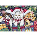 Gold Collection 'Meowy Christmas' Counted Cross Stitch