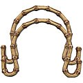 Clover Plastic Bamboo-look Natural Handles (Pack of 2)