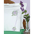 Stamped Floral Bouquet Pillowcases (Set of 2)