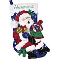 Visit with Santa Felt Applique Stocking Kit