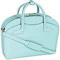McKlein Blue Barrington Italian Leather Laptop Case