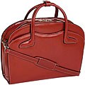 McKlein Red Barrington Italian Leather Laptop Case