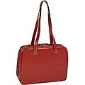 McKlein USA Evanston W Series Red Italian Leather Briefcase