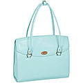 McKlein Blue Geneva Italian Leather Laptop Case
