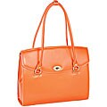 McKlein Orange Geneva Italian Leather Laptop Case