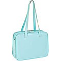 McKlein Blue Evanston Italian Leather Laptop Case