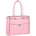 McKlein Pink Winnetka Italian Leather Laptop Briefcase