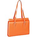 McKlein Orange Deerfield Italian Leather Laptop Case