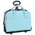 McKlein Blue Willowbrook Detachable-Wheeled Laptop Briefcase