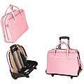 McKlein Pink Willowbrook Detachable-Wheeled Briefcase