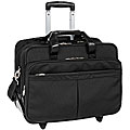 McKlein Black Roosevelt 17in. Detachable-Wheeled Laptop Case