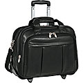 McKlein Black Damen 17in, Detachable-Wheeled Laptop Case