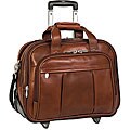 McKlein Brown Damen 17in. Detachable-Wheeled Laptop Case
