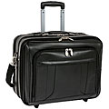 McKlein Black LaSalle 17in. Wheeled Laptop Overnighter