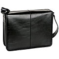 McKleinUSA SHEFFIELD (Black) Leather Modern Laptop Messenger Bag